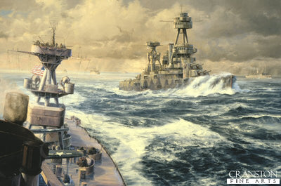 Escort for the Troops - USS New York by Anthony Saunders [Original Painting]