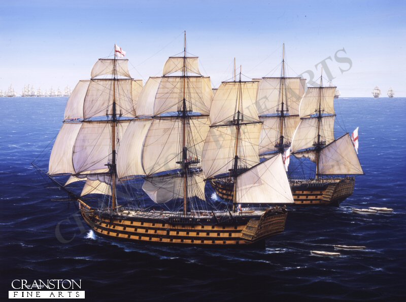 Prelude to Trafalgar by Ivan Berryman. [Postcard]
