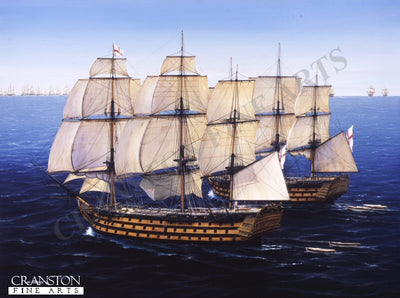 Prelude to Trafalgar by Ivan Berryman. [Postcard]