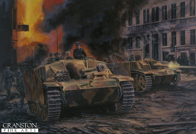 Escape to the Elbe, Berlin, 3rd May 1945 by David Pentland. [Postcard]