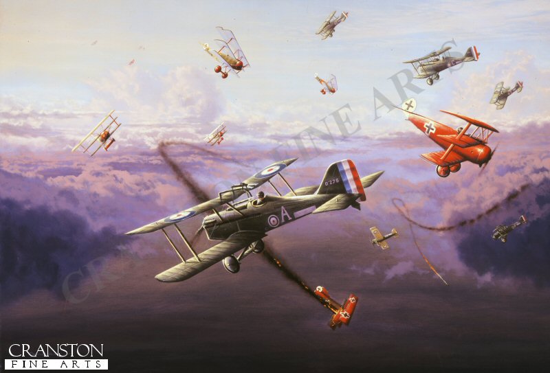 Dawn Dog Fight, Mick Mannock VC by Graeme Lothian. [Postcard]