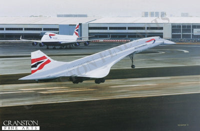 Concorde - The Final Touchdown by Ivan Berryman. [Original Painting]