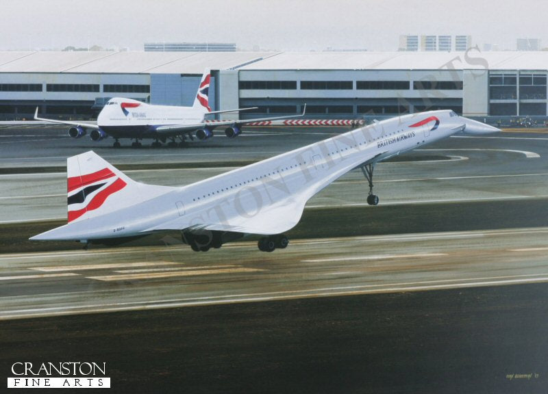 Concorde - The Final Touchdown by Ivan Berryman. [Postcard]