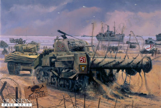 D-Day, Sword Beach, Normandy 1944 by David Pentland [Print]