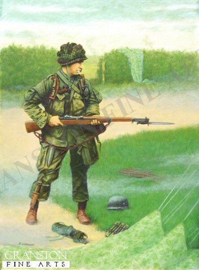 US Paratrooper after Normandy, June 1944 by Stuart Liptrot. [print]