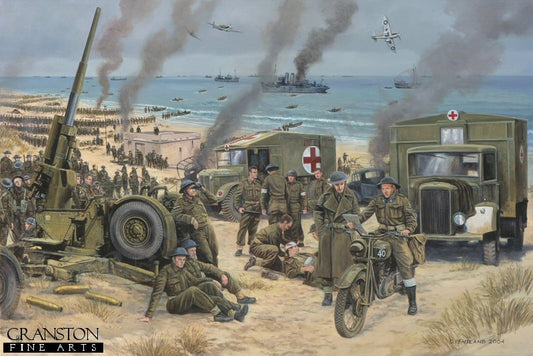 Operation Dynamo, Dunkirk, France 24th May - 4th June 1940 by David Pentland. [Postcard]