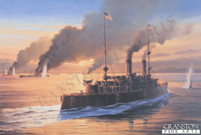 The Battle of Manila Bay by Anthony Saunders [Original Painting]