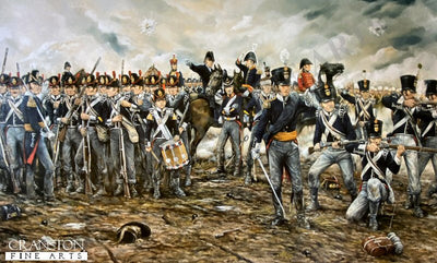The Dutch / Belgian Infantry at the Battle of Waterloo - 1815 by Brian Palmer. [Original Painting]