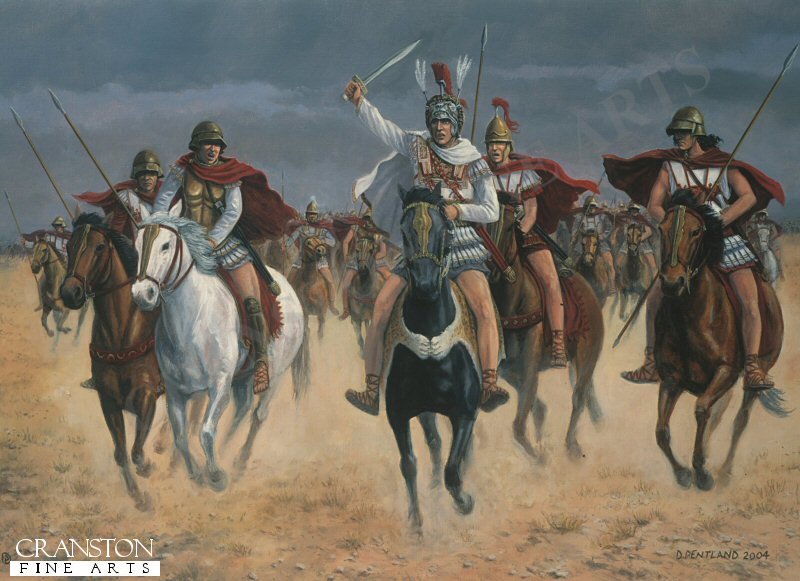 Alexander at Arbela, Plain of Gaugamela, Iraq, 331BC by David Pentland. [Postcard]