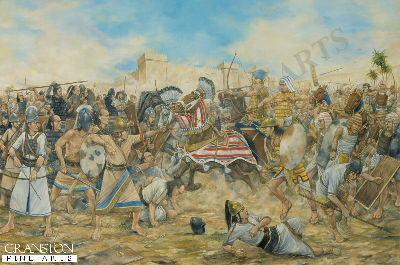 The Battle of Kadesh - circa 127 BC by Brian Palmer [Original Painting]