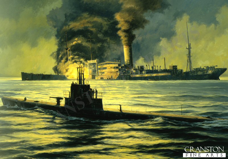 Night of the Hunter USS Wahoo by Anthony Saunders. [Postcard]