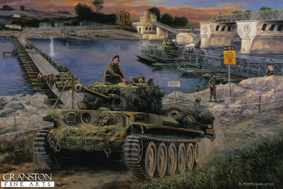 David and Goliath, Vernon, France, 27th August 1944 by David Pentland. [Original Painting]