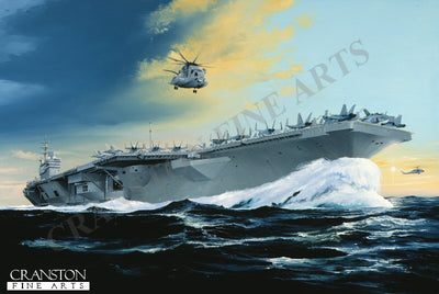 USS Ronald Reagan by Randall Wilson [Original Painting]