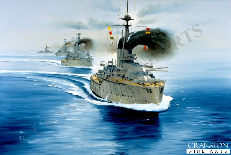 2nd Battle Squadron at the Battle of Jutland by Randall Wilson. [Original Painting]