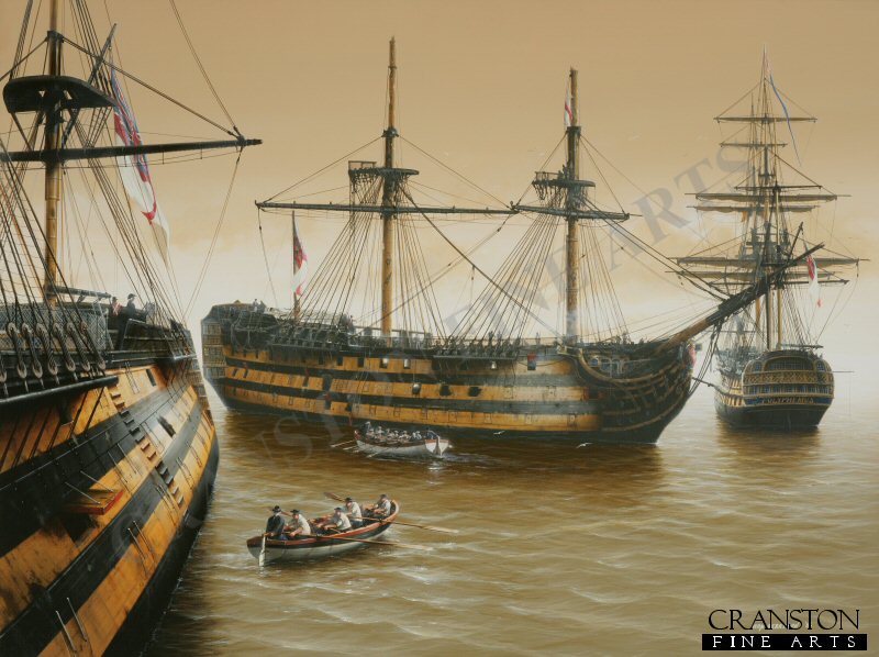 Trafalgar Aftermath by Ivan Berryman. [Postcard]