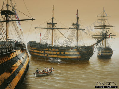 Trafalgar Aftermath by Ivan Berryman. [Postcard]