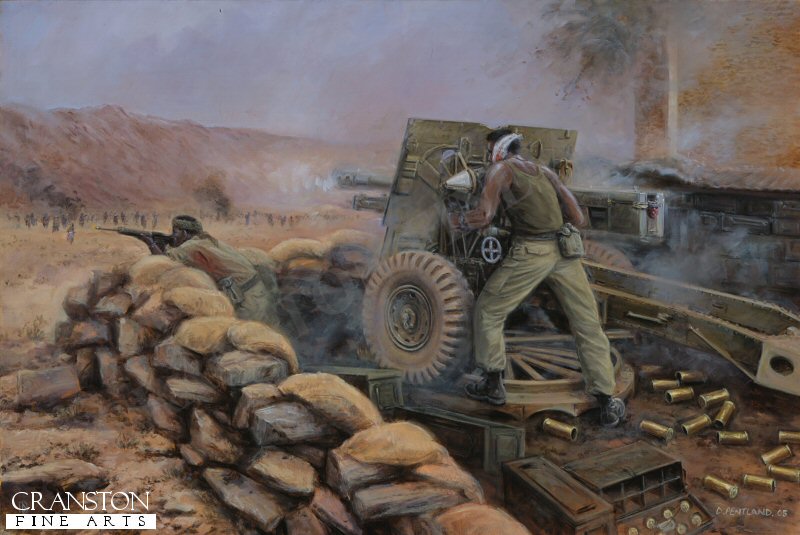 Sacrifice at Mirbat, Dhofar, Oman, 19th July 1972 by David Pentland. [Postcard]