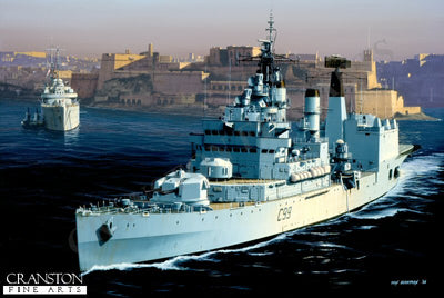 HMS Blake  by Ivan Berryman. [Original Painting]