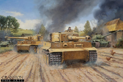 The Tigers Roar, Malinava, Latvia, July 22nd 1944 by David Pentland. (B) [print]