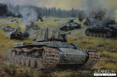 Red Steel at Kamenewo, Mtsensk, Central Front, Russia, 6th October 1941 by David Pentland. (B) [print]