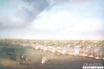 The Battle of Copenhagen, 2nd April 1801 by Nicholas Pocock (B) [print]