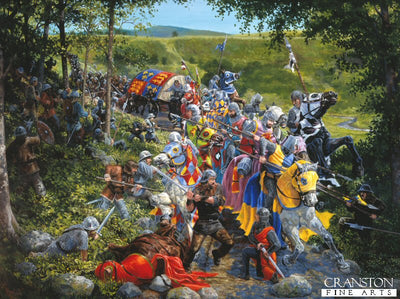 The Battle of Loudon Hill 1296 by Mike Shaw. [Original Painting]