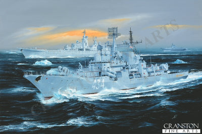 Arctic Waters by Randall Wilson. [Original Painting]