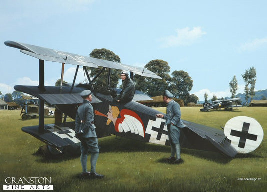 Leutnant Josef Jacobs by Ivan Berryman. [Postcard]