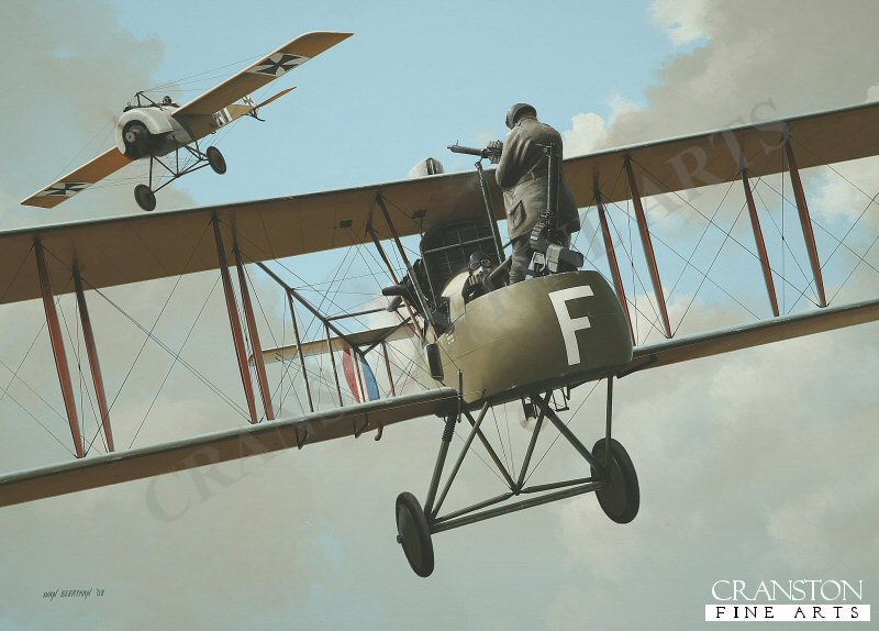 Tribute to the Air Gunners - Royal Aircraft Establishment FE2 by Ivan Berryman. [Postcard]