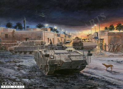 A Hot Night in Basra by David Pentland. [Postcard]