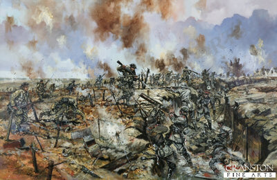 The Battle of the Somme - At the German Trenches by Jason Askew. [Original Painting]