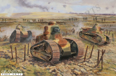 Baptism of Fire - St Mihiel Salient, 12th - 15th September 1918 by David Pentland. [Original Painting]