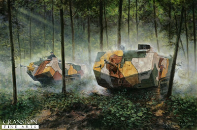 A Saint goes to War - The Second Marne Offensive, France 18th July 1918 by David Pentland. [Original Painting]