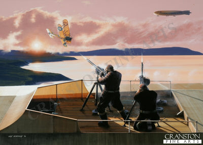 Zeppelin Gunners by Ivan Berryman. [Postcard]