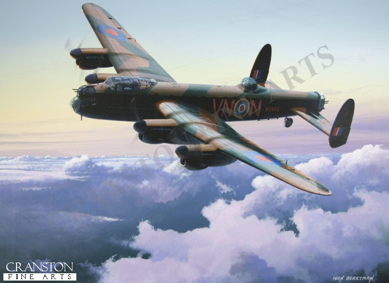 Avro Lancaster B.1 by Ivan Berryman. [Postcard]