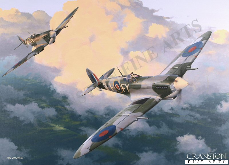 Spitfire Mk.IXE by Ivan Berryman [Postcard]