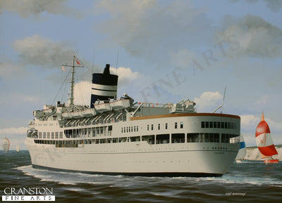 SS Uganda by Ivan Berryman. [Postcard]