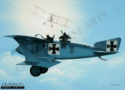 Out Of The Sun - LFG Roland C.II by Ivan Berryman. [Postcard]