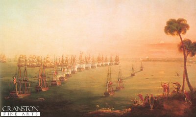 Battle of the Nile, 1st August 1798 by Nicholas Pocock (B) [print]