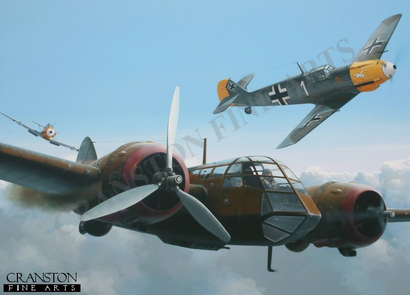 Ltn. Hans-Ekkehard Bob of JG21 Becomes an Ace by Ivan Berryman. [Postcard]