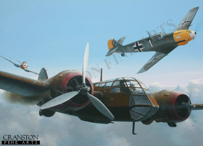 Ltn. Hans-Ekkehard Bob of JG21 Becomes an Ace by Ivan Berryman. [Postcard]