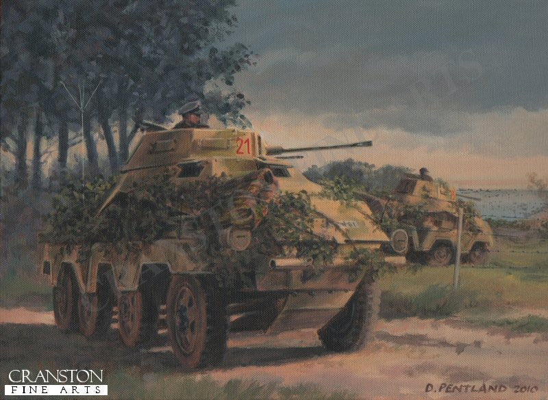 D-Day Recce by David Pentland. [Original Painting]