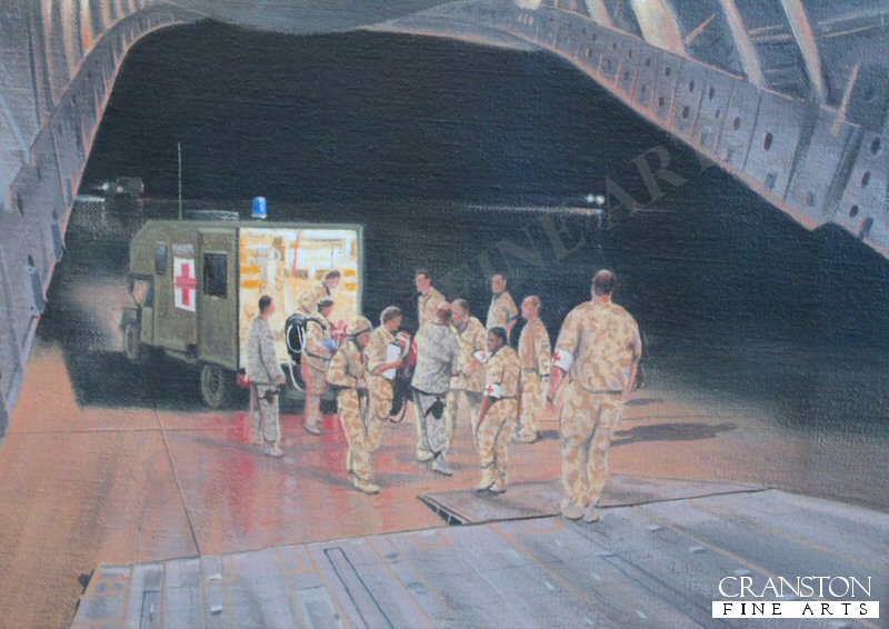 C-CAST Afghanistan to Medical Repatriation by Graeme Lothian. [Original Painting]
