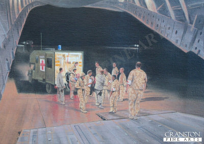 C-CAST Afghanistan to Medical Repatriation by Graeme Lothian. [Original Painting]