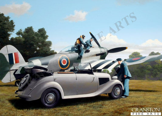 Wing Commander J R Baldwin - The Spoils of War by Ivan Berryman. [Postcard]