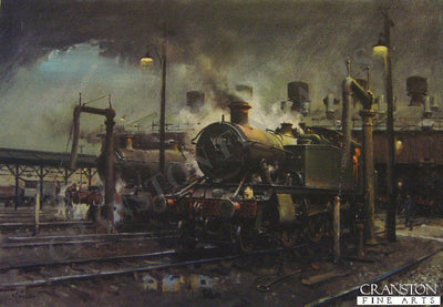 Storm over Southall Shed by Terence Cuneo. [print]