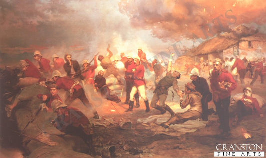 Defence of Rorkes Drift by Lady Elizabeth Butler [Print]