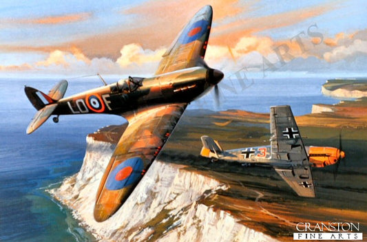 Combat Over Beachy Head by Nicolas Trudgian [Print]