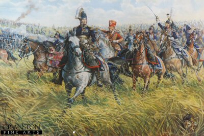 Marshal Ney at the Battle of Waterloo by Mark Churms. [Original Painting]