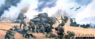 D-Day Gold Beach, 6th June 1944 by Simon Smith. [Original Painting]